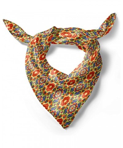 Geometric Head Scarf, Insiprations, Hair Wrap Multicolor $13.64 Scarves