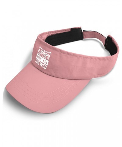 If Grandpa Can't Fix It We're All Screwed Hat Sun Visor for Adult Golf Caps Cute Sports Cap Pink, One Size-Medium $11.20 Visors