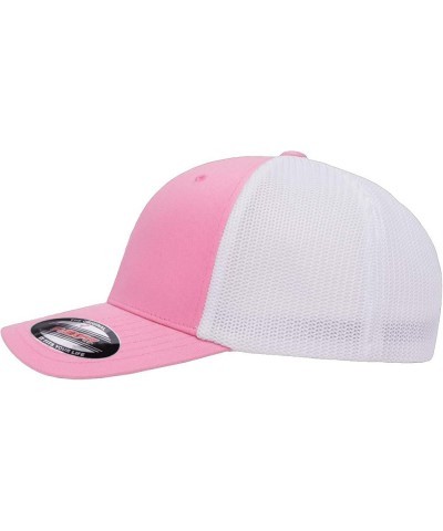 Plymouth Prowler Exotic Car Classic Outline Design Flexfit 6511 Trucker Mesh Fitted Cap Pink-white $20.69 Baseball Caps