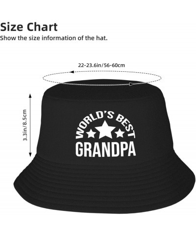 Bucket Hats Fashion Sun Cap Packable Outdoor Fisherman Hat for Women and Men World's Best Grandpa Bucket Hats World's Best Gr...