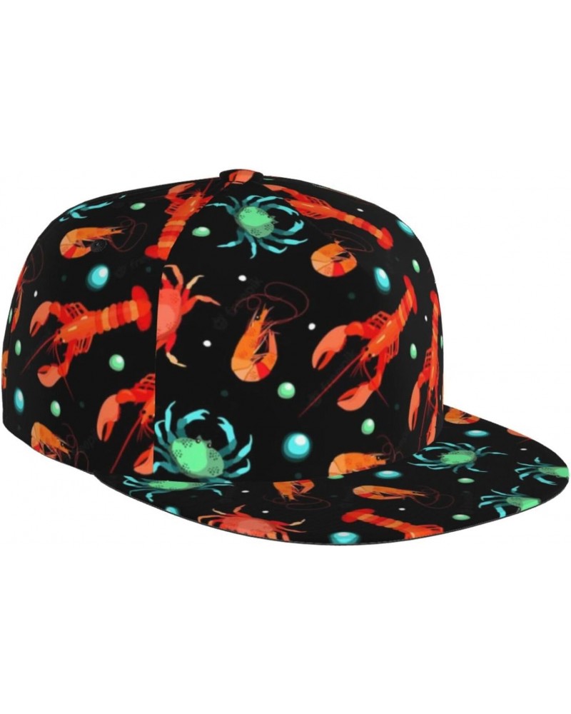 Baseball Cap Men Women Crab Lobster Shrimp Sea Hip Hop Hat for Golf Outdoor Cap $17.42 Baseball Caps