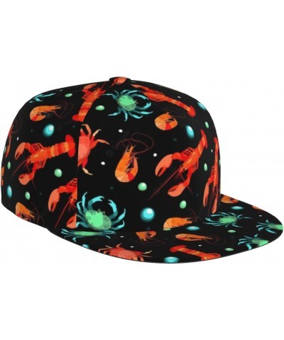 Baseball Cap Men Women Crab Lobster Shrimp Sea Hip Hop Hat for Golf Outdoor Cap $17.42 Baseball Caps