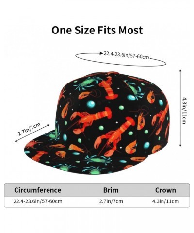 Baseball Cap Men Women Crab Lobster Shrimp Sea Hip Hop Hat for Golf Outdoor Cap $17.42 Baseball Caps