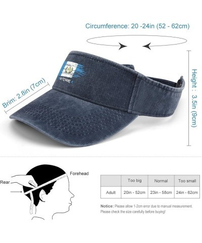 Visors Hat for Women Men Sports Sun Visor Hats Cotton Summer UV Hat with Adjustable Cap Dark Navy Blue-style-10 $10.11 Visors