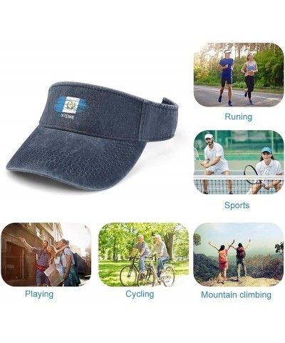 Visors Hat for Women Men Sports Sun Visor Hats Cotton Summer UV Hat with Adjustable Cap Dark Navy Blue-style-10 $10.11 Visors