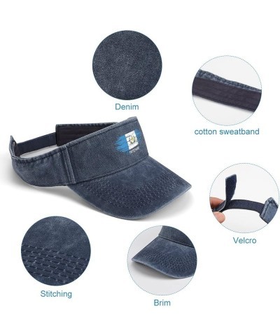 Visors Hat for Women Men Sports Sun Visor Hats Cotton Summer UV Hat with Adjustable Cap Dark Navy Blue-style-10 $10.11 Visors