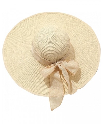 Beach Hats for Women, Wide Brim Sun Hat for Women UPF 50+, Sun Hat Gifts Birthday Easter 1-white $6.93 Sun Hats