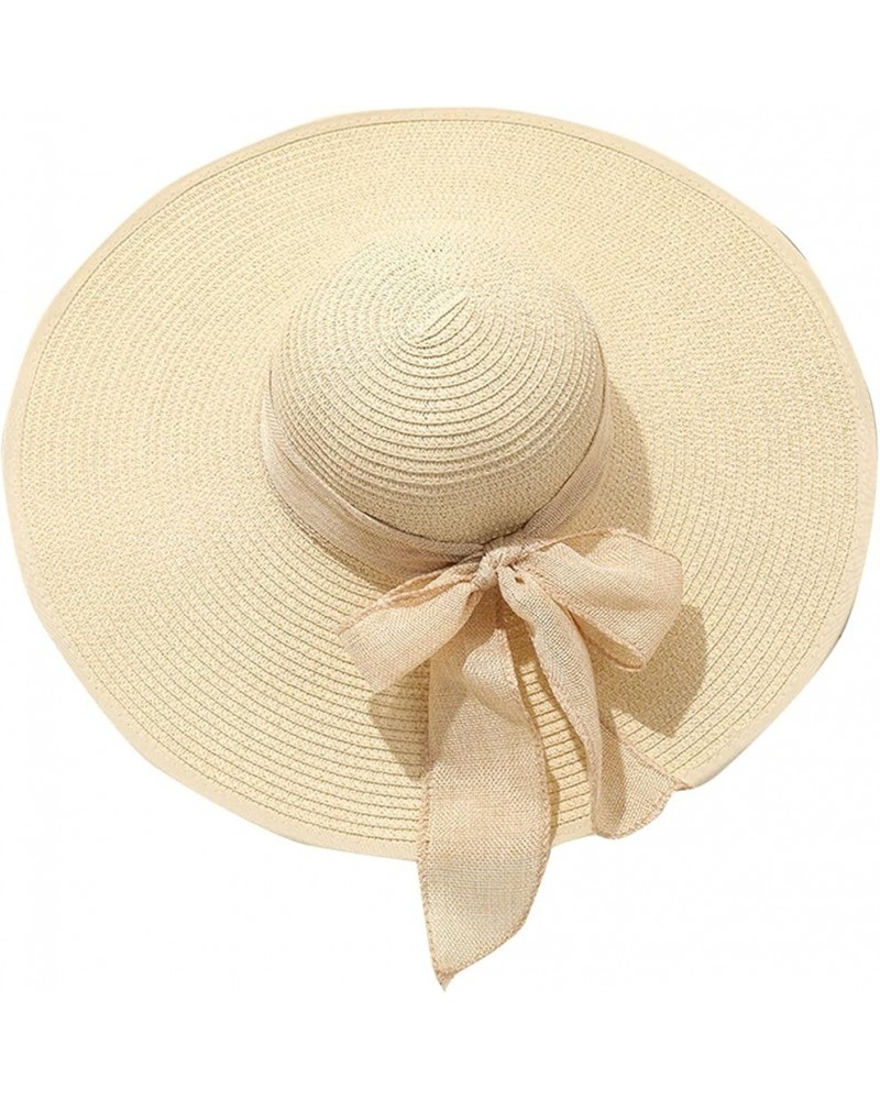 Beach Hats for Women, Wide Brim Sun Hat for Women UPF 50+, Sun Hat Gifts Birthday Easter 1-white $6.93 Sun Hats