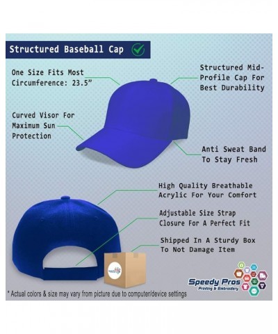 Baseball Cap Red Elephant Embroidery Animals Wild Acrylic Hats for Men & Women Royal Blue Design Only $13.74 Baseball Caps