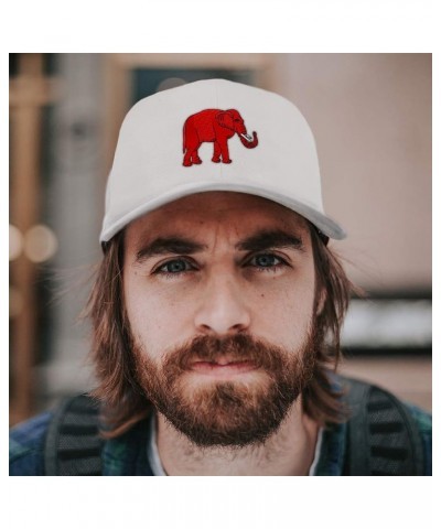 Baseball Cap Red Elephant Embroidery Animals Wild Acrylic Hats for Men & Women Royal Blue Design Only $13.74 Baseball Caps