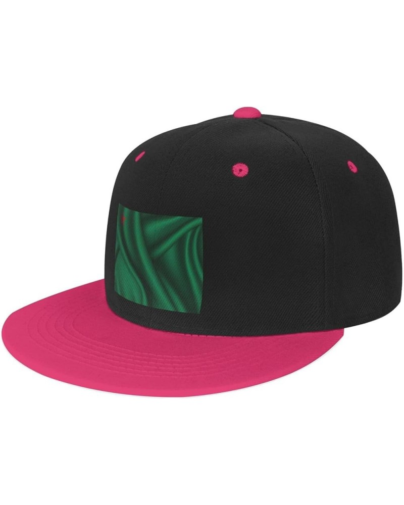 Silk Style Flag of Benin Baseball Cap for Men Women Snapback Hat Adjustable Flat Bill Hats Pink $14.34 Baseball Caps