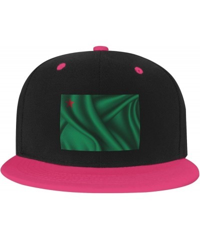 Silk Style Flag of Benin Baseball Cap for Men Women Snapback Hat Adjustable Flat Bill Hats Pink $14.34 Baseball Caps