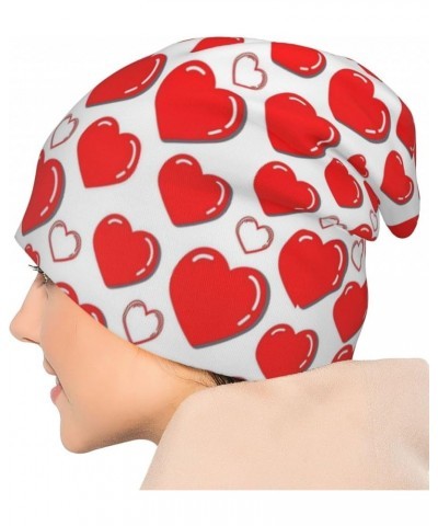 Valentine's Day Beanie Hats Winter Warm Hats Knit Hat Slouchy Skull Cap for Men and Women Valentine's Day Heart 07 $12.17 Sku...