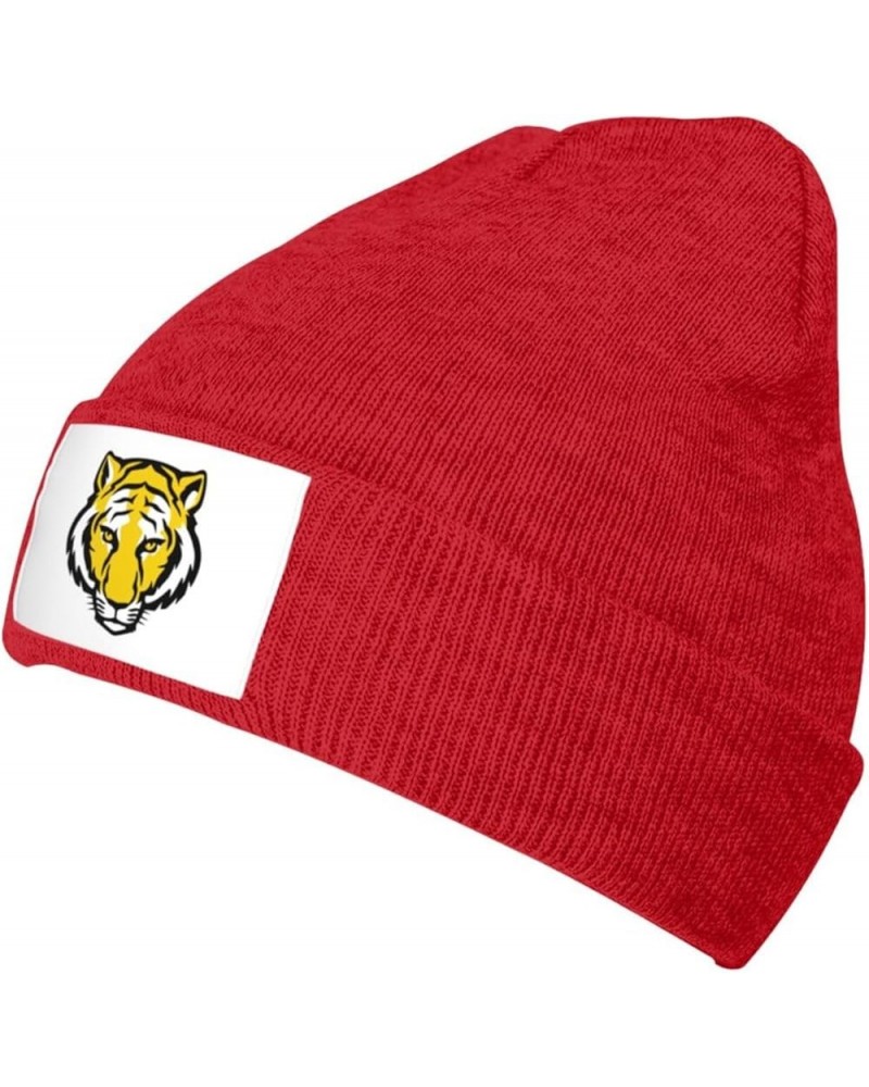 DePauw University Logo Stretch Beanie Knit Hat for Men Women Winter Fall Spring Warm Cap Red $9.59 Skullies & Beanies