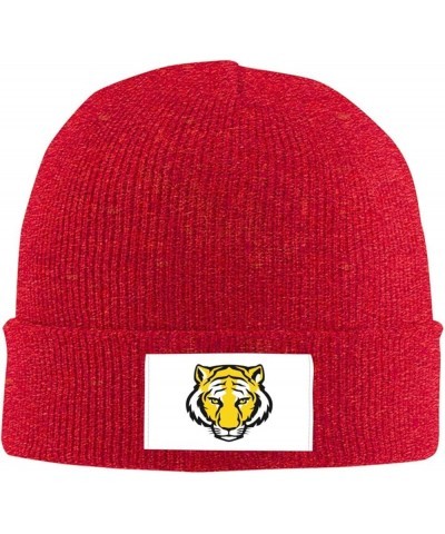 DePauw University Logo Stretch Beanie Knit Hat for Men Women Winter Fall Spring Warm Cap Red $9.59 Skullies & Beanies