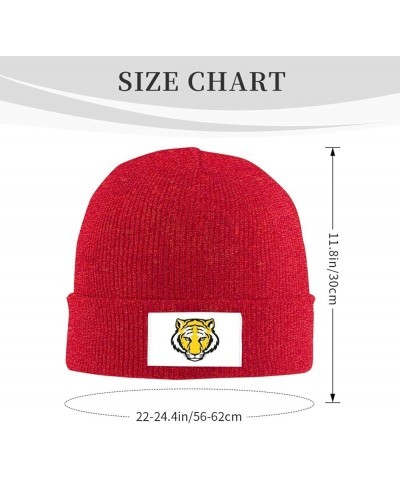 DePauw University Logo Stretch Beanie Knit Hat for Men Women Winter Fall Spring Warm Cap Red $9.59 Skullies & Beanies