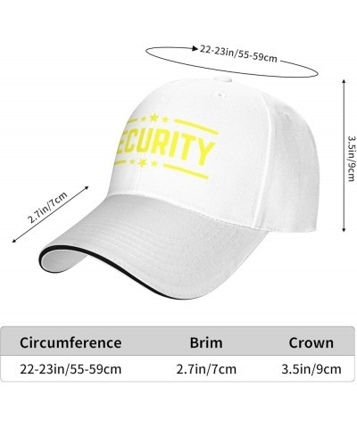 Security Baseball Hat Security Hat for Men Women Security Trucker Hat Security Cap Funny Gifts Hat Black White $12.08 Basebal...