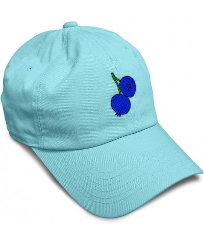 Custom Soft Baseball Cap Blueberries A Embroidery Fruit Funny Twill Cotton Funny Dad Hats for Men & Women Mint Design Only $1...