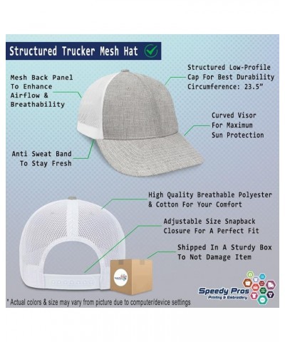 Trucker Baseball Cap Horses Keep Me Stable Cotton Dad Hats for Men & Women Heather Tan White $15.95 Baseball Caps