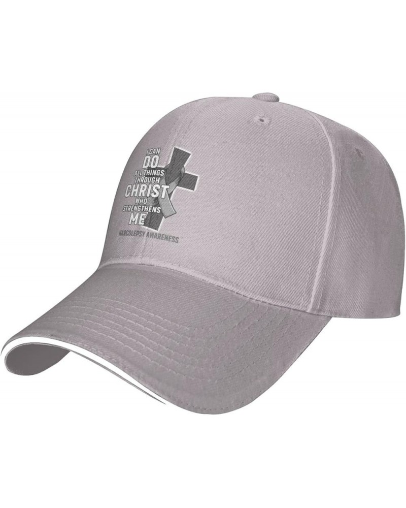 I Can Do All Thing Through Christ Narcolepsy Aware Baseball Cap Men Women Dad Hat Trucker Hat Cowboy Hat Gray $11.40 Baseball...