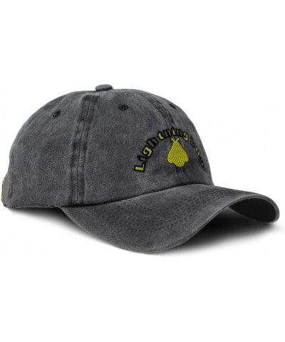 Soft Washed Baseball Cap Lightning Bug Insects Cotton Dad Hats for Men & Women Black Design Only $14.50 Baseball Caps