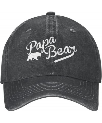 Papa Bear Cowboy Cap Adjustable Classic Vintage Baseball Cap for Men Women Black Black $13.43 Cowboy Hats