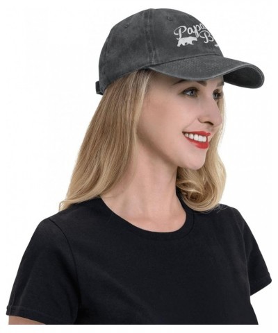 Papa Bear Cowboy Cap Adjustable Classic Vintage Baseball Cap for Men Women Black Black $13.43 Cowboy Hats