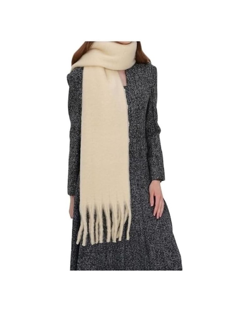 Women's Scarves Autumn Winter Warm Solid Women's Thick $41.06 Scarves