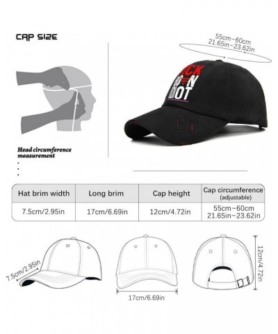 Baseball Cap Women Biden Hiking Caps for Men's Retro Hat Trendy Biden Biggest Idiot Visor Hat Allblack $7.84 Baseball Caps