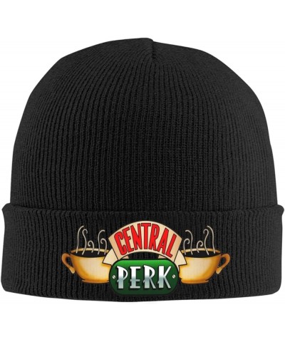 Friends Tv Show Central Perk Beanie Hat for Men and Women Winter Warm Hats Knit Slouchy Thick Skull Cap Black $11.72 Skullies...