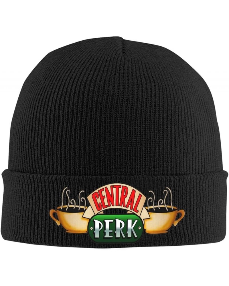 Friends Tv Show Central Perk Beanie Hat for Men and Women Winter Warm Hats Knit Slouchy Thick Skull Cap Black $11.72 Skullies...