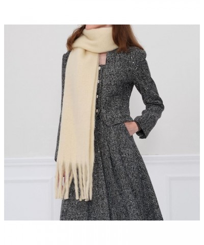 Women's Scarves Autumn Winter Warm Solid Women's Thick $41.06 Scarves