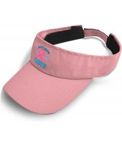 Visor for Men Cancer Awareness Faith Hope Cure Hats, Visor for Men Visor Hat Cool Visor Sun Hat Pink $11.24 Visors