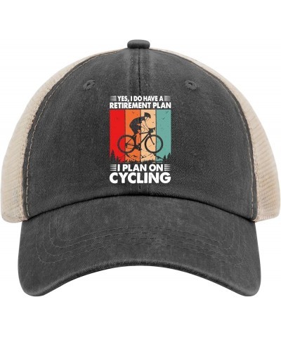 Yes I Do Have A Retirement Plan I Plan On Cycling Golf Hat Baseball Hat for Women AllBlack Womens Bucket Allblack $8.81 Sun Hats