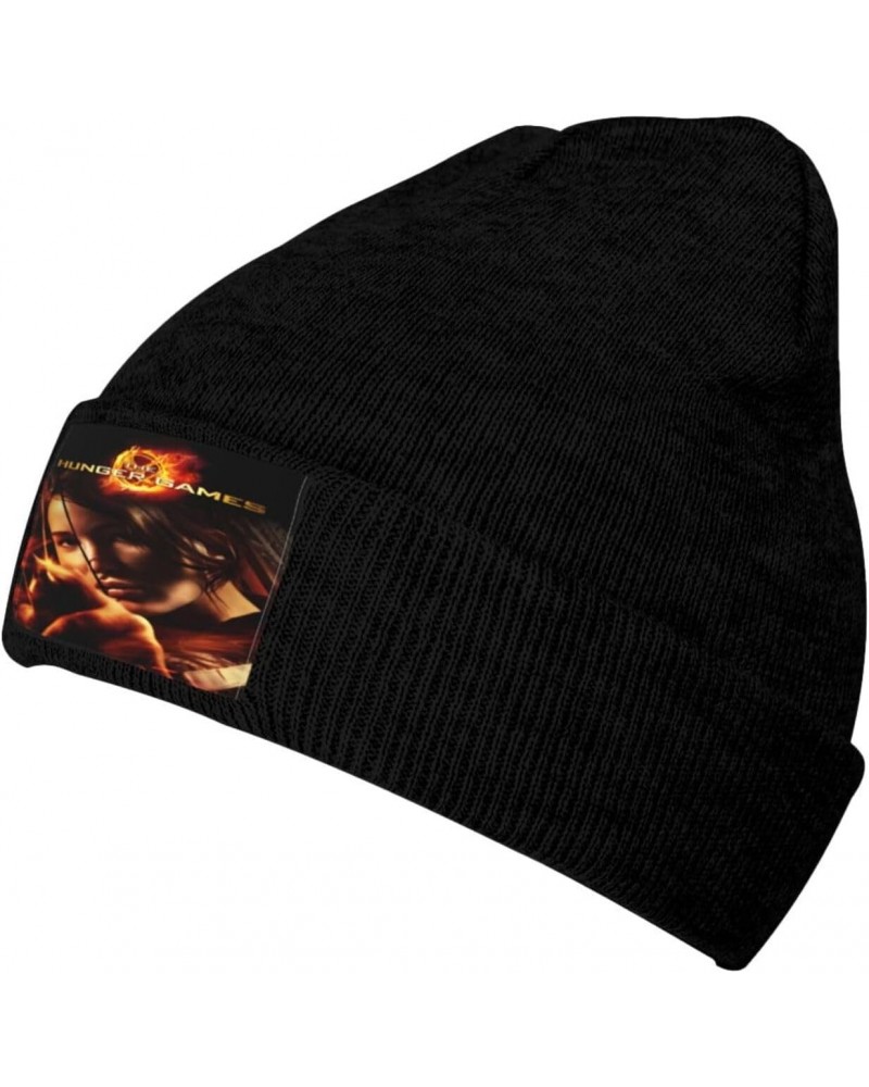 The Movie Hunger Theme Games Knit Hat Winter Ski Hat Warm Knitted Caps Denim Hat Baseball Hat for Mens Womens $10.74 Skullies...