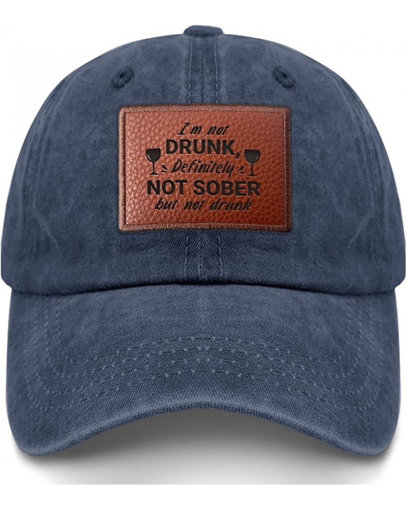 I'm not Drunk Definitely not Sober but not Drunk Hats Humor Golf Caps Gifts for Daughter Who Like Navy Blue $11.73 Baseball Caps