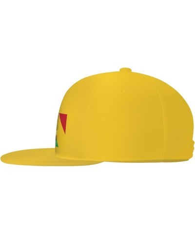 Flag of Mali and USA Flag Denim Hats Cowboy Knit hat Fisherman's hat Baseball Caps Yellow $16.78 Baseball Caps