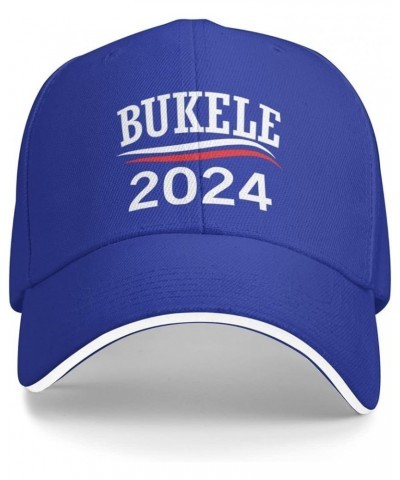 Nayib Bukele 2024 for President Gifts Baseball Cap Men Ponytail Hat Women Dad Hat Adjustable Trucker Hat Black Blue $10.98 Ba...