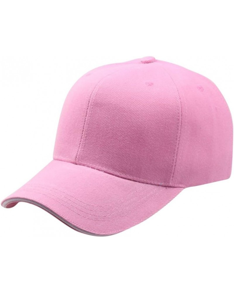 Hat Men Hip-Hop Snapback Women Adjustable Baseball Baseball Caps Low Cap Sports Hats Headwear Pink $6.46 Baseball Caps