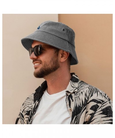 California Terrain Map Bucket Hat for Men Women Outdoor Washed Cotton Sun Hats Travel Beach Hat Gray $12.91 Bucket Hats