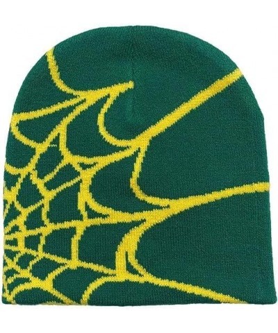 Beanies for Women Men,Women Beanie Skull Hat,MEA Culpa Beanie, Slouchy and Warm Hats for Gifts Yellow Spide Web $8.84 Skullie...