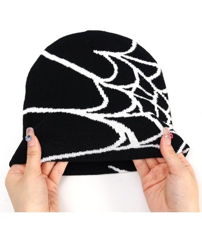 Beanies for Women Men,Women Beanie Skull Hat,MEA Culpa Beanie, Slouchy and Warm Hats for Gifts Yellow Spide Web $8.84 Skullie...