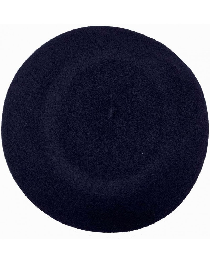 Traditional 11" French Wool Beret, Made in Europe Navy $17.76 Berets