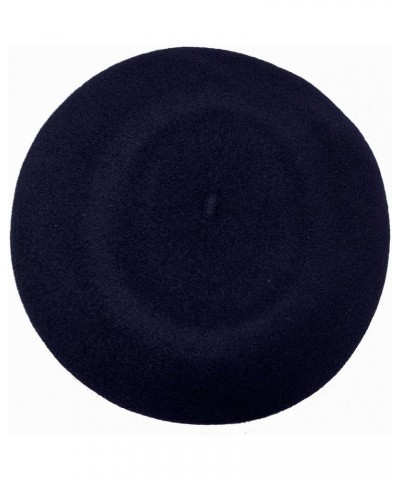 Traditional 11" French Wool Beret, Made in Europe Navy $17.76 Berets