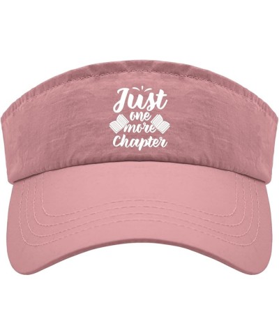 Book Lovers Sun Visors for Women one moie Chapter Cap, Visor for Men Visor Hat Funny Sun Hats Pink $9.91 Visors