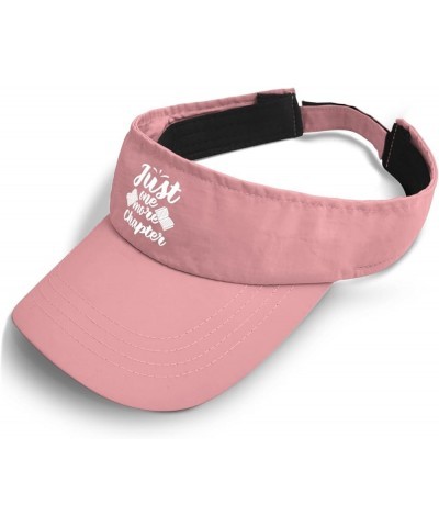 Book Lovers Sun Visors for Women one moie Chapter Cap, Visor for Men Visor Hat Funny Sun Hats Pink $9.91 Visors