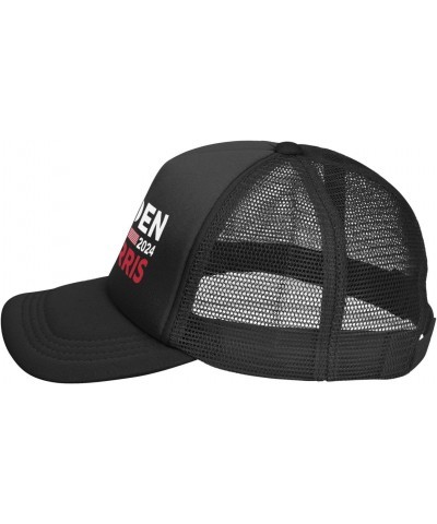 Biden Harris 4 More Years Baseball Cap Adjustable Casual Mesh Hats Duck Tongue Hat for Men Women1 Black $12.30 Baseball Caps