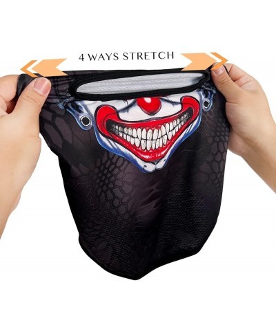 Balaclava Face Mask Men Women Lightweight for Ski Hunting Cycling Fishing Clown Triangle White Face Smile $9.43 Balaclavas