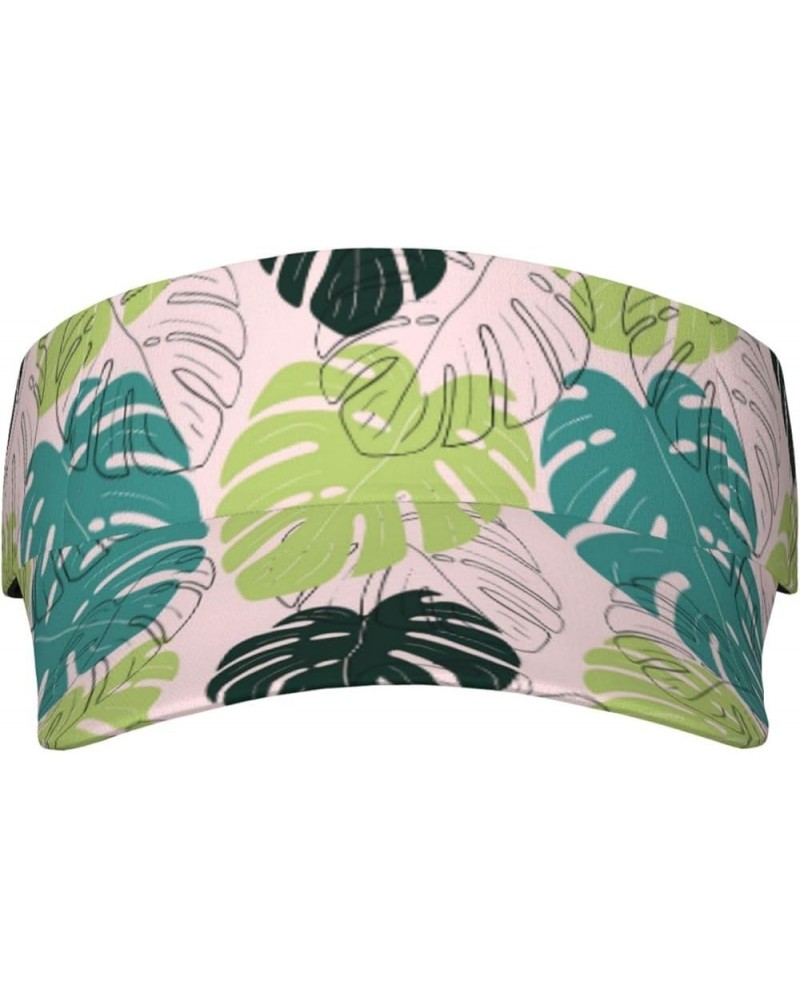 Hawaii Flower Palm Tree Visor Hat, Fashion Sports Sun Visor Hat, Adjustable Golf Hats for Women Men Hawaii-003 $13.67 Visors