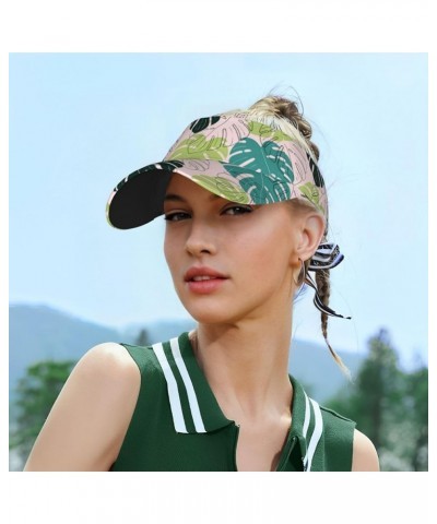 Hawaii Flower Palm Tree Visor Hat, Fashion Sports Sun Visor Hat, Adjustable Golf Hats for Women Men Hawaii-003 $13.67 Visors